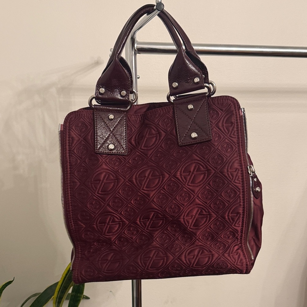 Quilted Burgundy Handbag